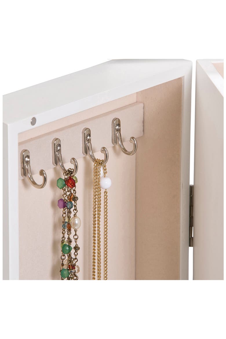 Mele & Co. Hadley Jewelry Armoire, Alternate, color, WHITE