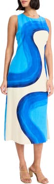 Donna Morgan Sleeveless A-Line Midi Dress