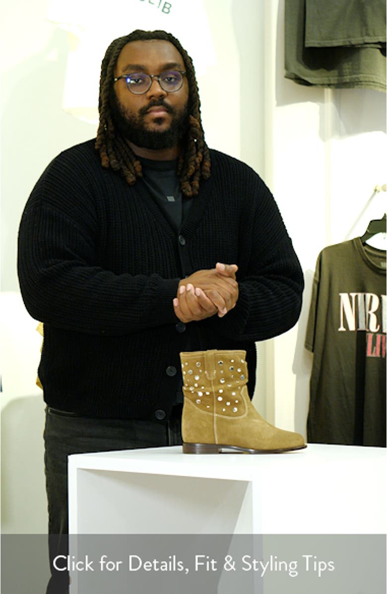 Terry Studded Slouchy Bootie, sales video thumbnail