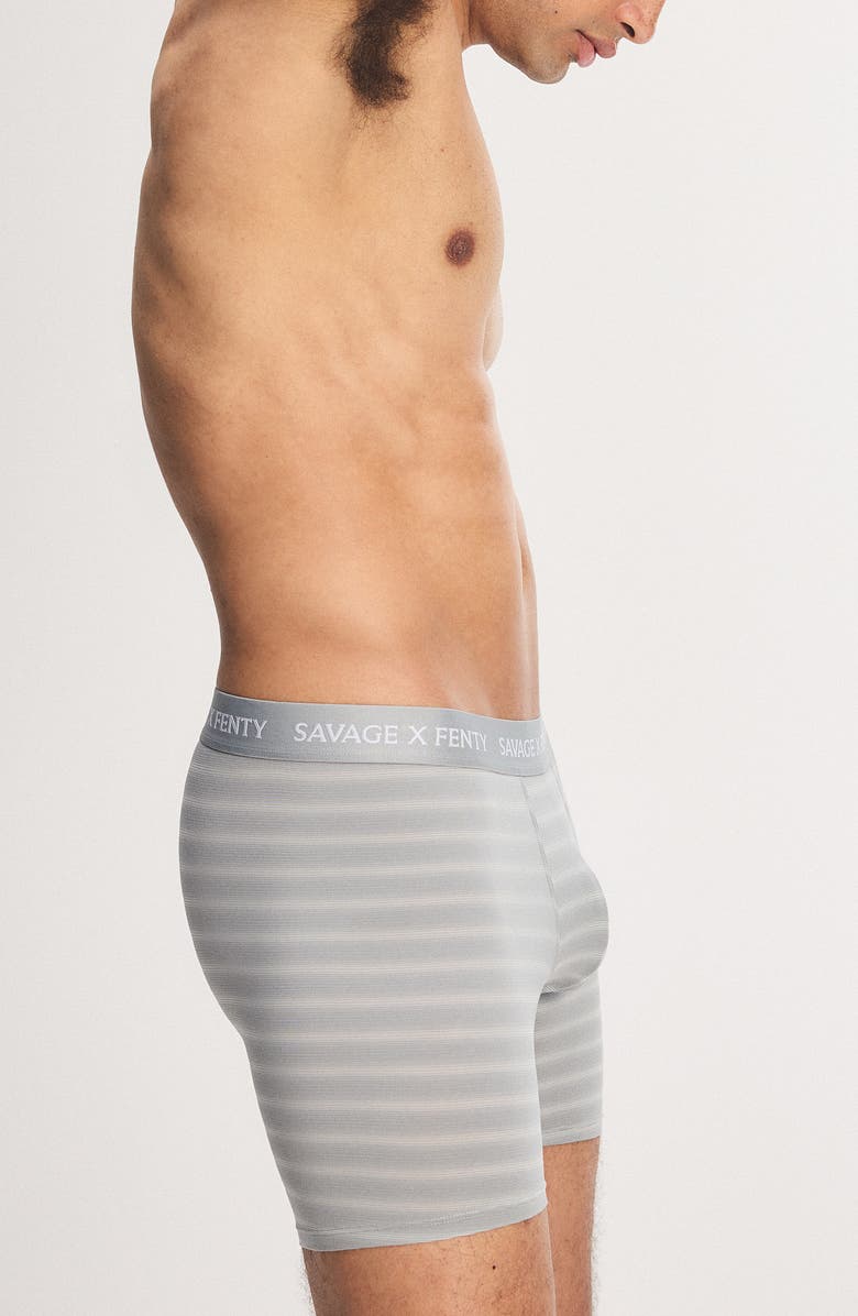 SAVAGE X FENTY Sheer Line Boxer Briefs, Alternate, color, Deep Grey