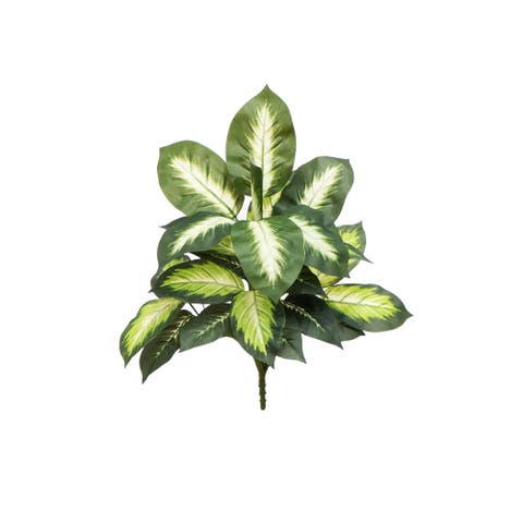 20-in Artificial Golden Dieffenbachia Plant - Set of 6