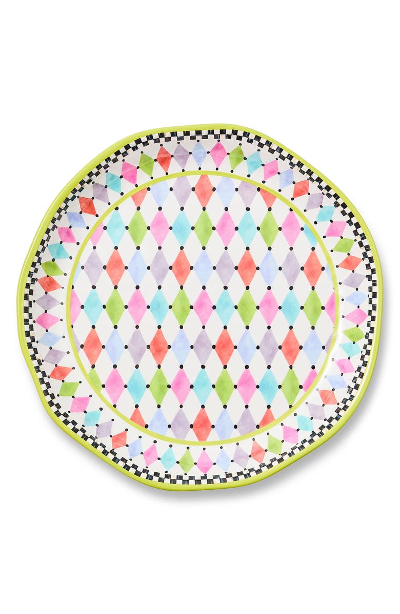 MACKENZIE CHILDS Palm Springs Large Melamine Platter, Alternate, color, Pink Multi