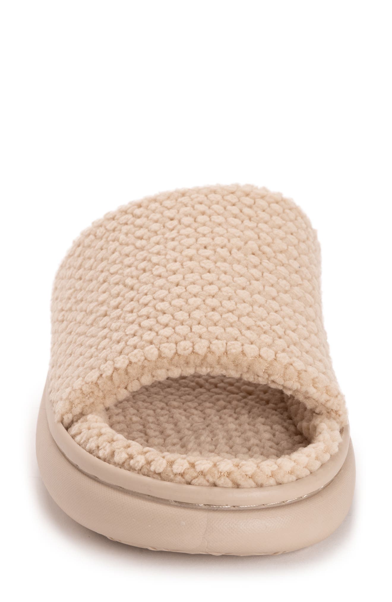 MUK LUKS Marsai Faux Shearling Slipper, Alternate, color, Wheat Knit