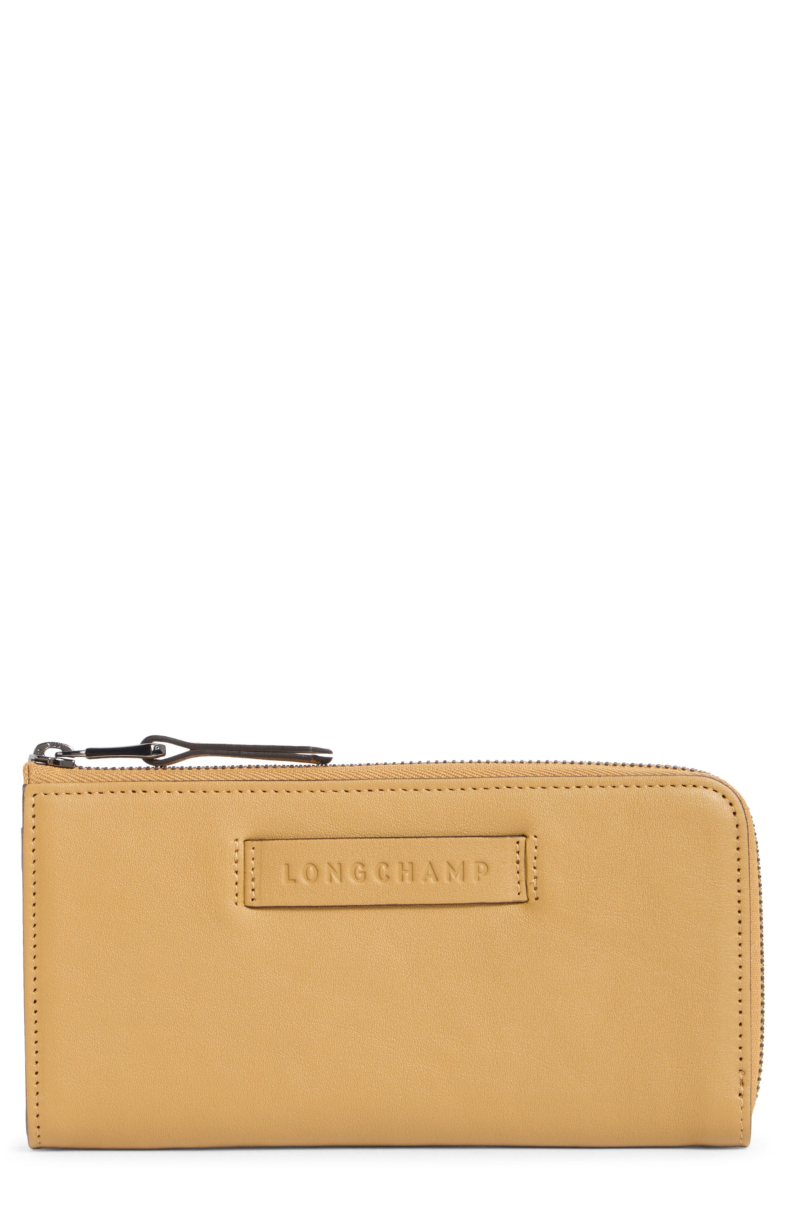 Longchamp Leather Zip Around Wallet
