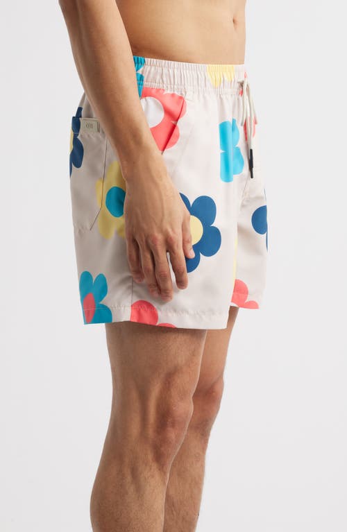 Oas Daisy Relaxed Fit Swim Trunks In Beige