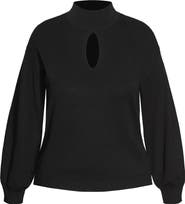 City Chic Keyhole Mock Neck Sweater