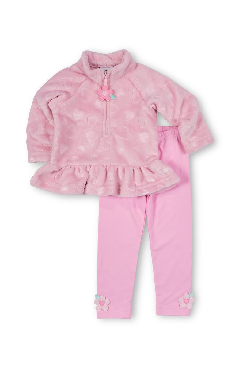 Florence Eiseman Legging With Flowers, Alternate, color, Pink