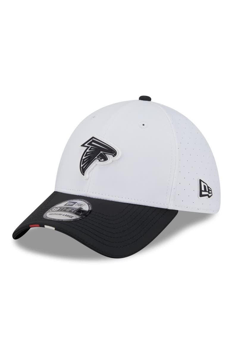 New Era Men's New Era White/Black Atlanta Falcons 2025 NFL Training Camp 39THIRTY Flex Hat, Main, color, White