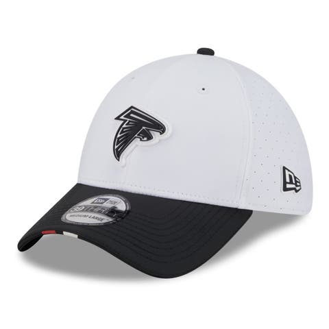 Men's New Era  White/Black Atlanta Falcons 2025 NFL Training Camp 39THIRTY Flex Hat