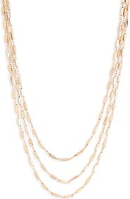 NORDSTROM RACK Layered Triple Chain Necklace