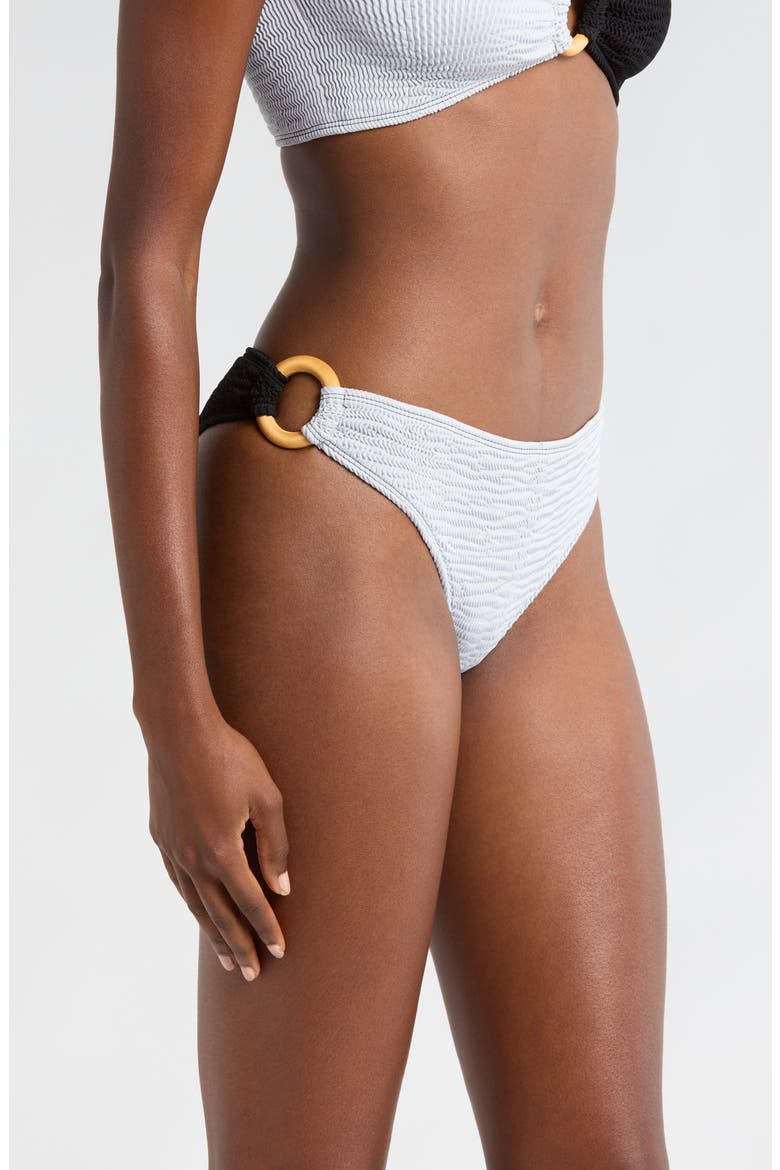 Ripple Bikini Bottoms, Alternate, color, NOIR CLOUD
