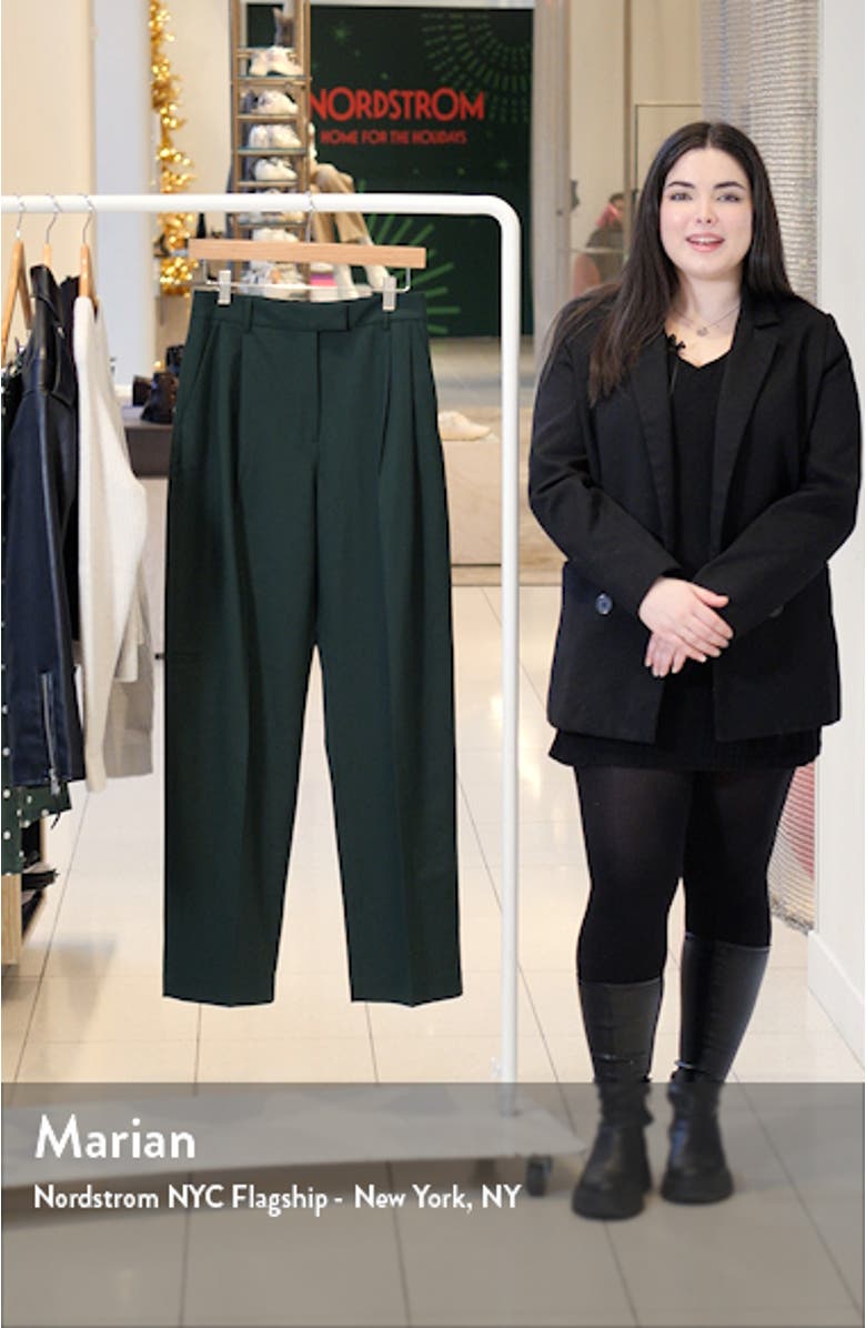 Pleated Straight Leg Pants, sales video thumbnail
