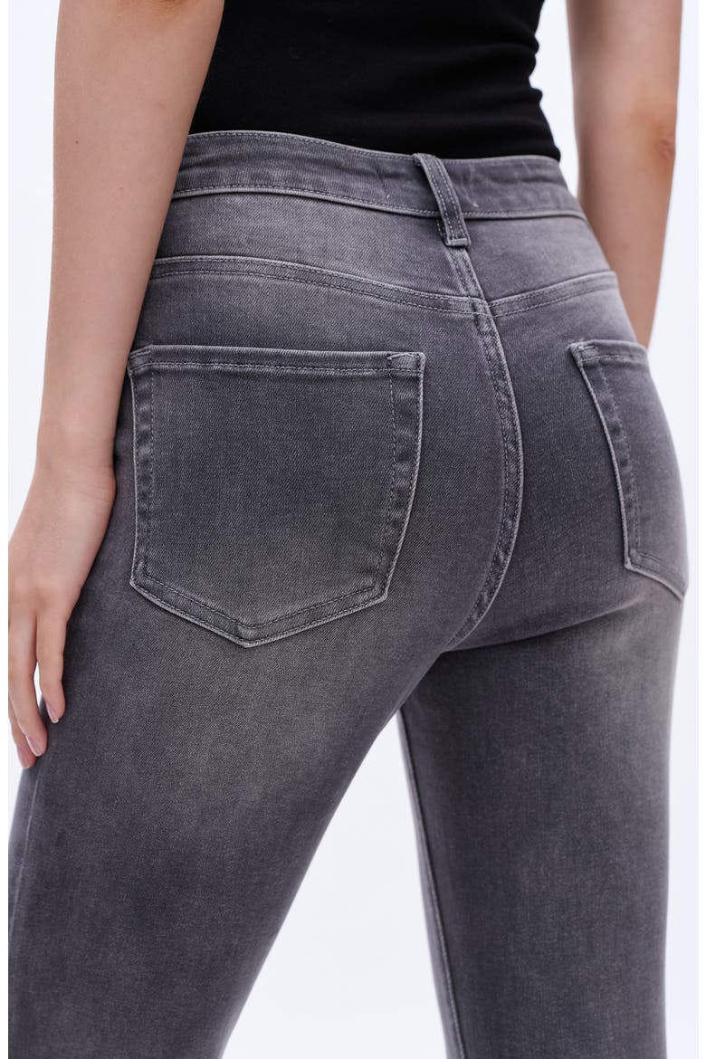Release Hem Mid Rise Flare Jeans, Alternate, color, GRAY