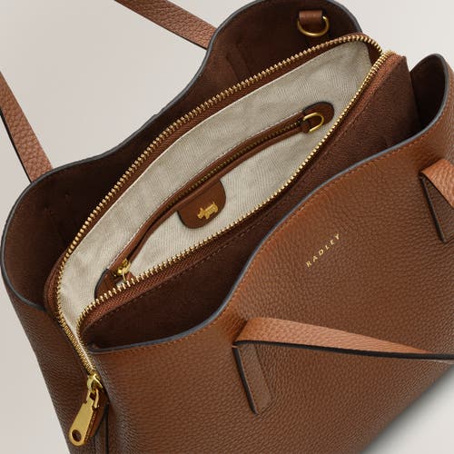 Radley London Dukes Place Medium Ziptop Satchel Bag In Saddle
