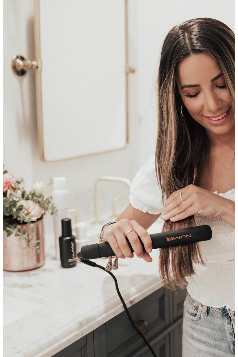Megastar Flat Iron | 1-inch Tourmaline Hair Straightener, Alternate, color, Black / RoseGold