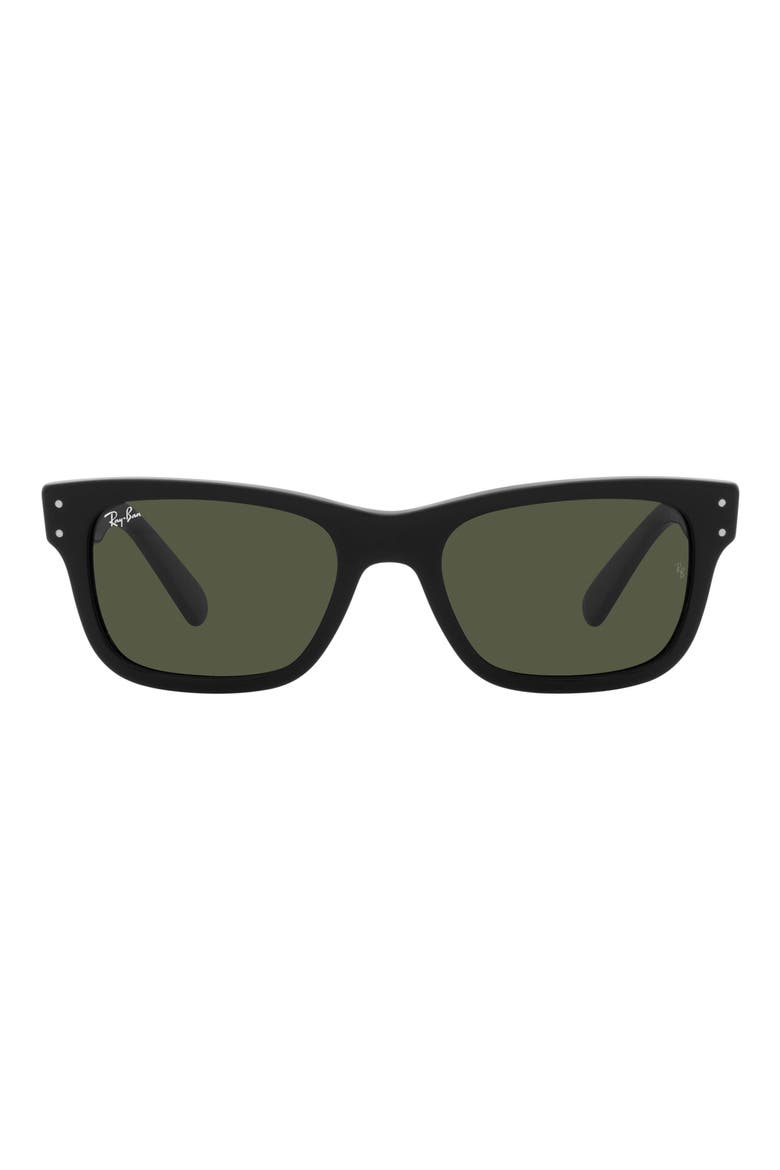 Mr. Burbank 52mm Rectangular Sunglasses, Main, color, BLACK