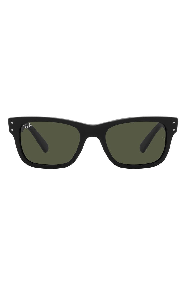 Ray-Ban Mr. Burbank 52mm Rectangular Sunglasses, Main, color, Black