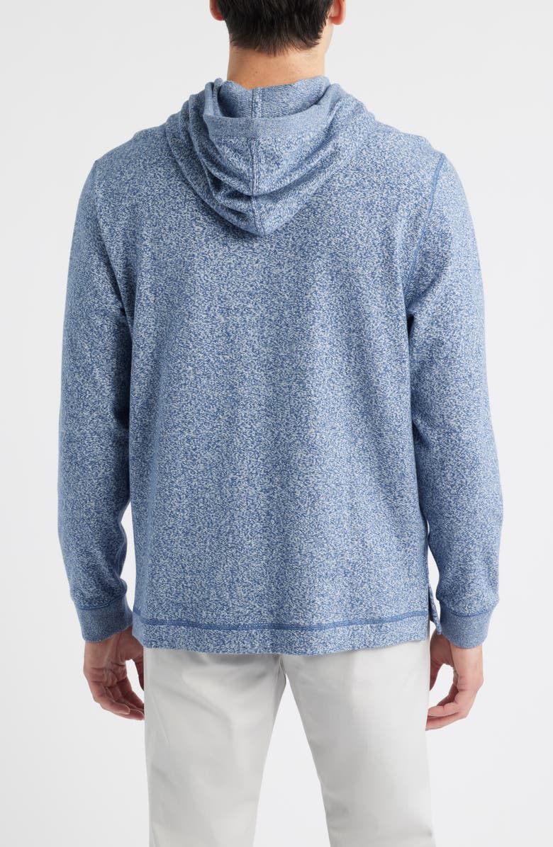 Tommy Bahama Sand Runner Heathered Cotton Pullover Hoodie, Alternate, color, Deep Space Heather