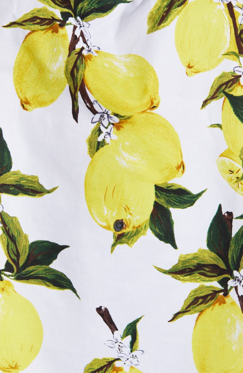 English Factory Lemon Print Off the Shoulder Top, Alternate, color,