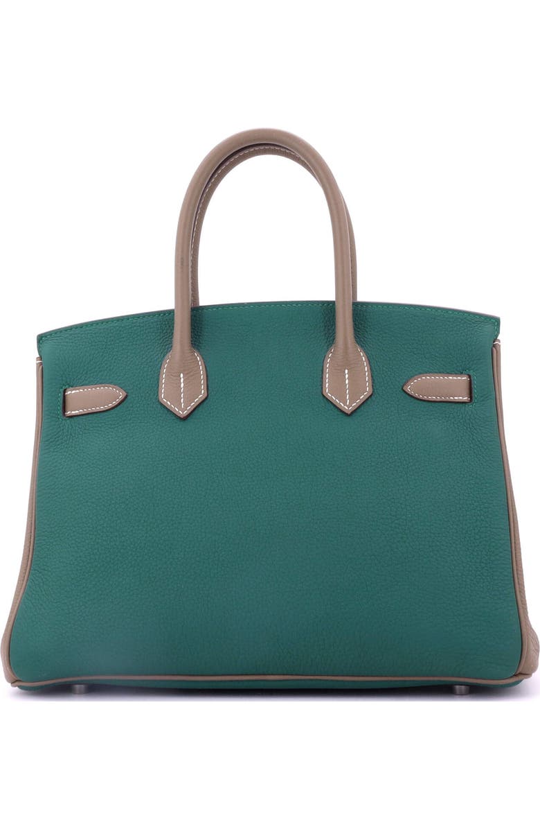 Pre-Owned Hermes Birkin Handbag Bicolor Togo with Brushed Palladium Hardware 30, Alternate, color,