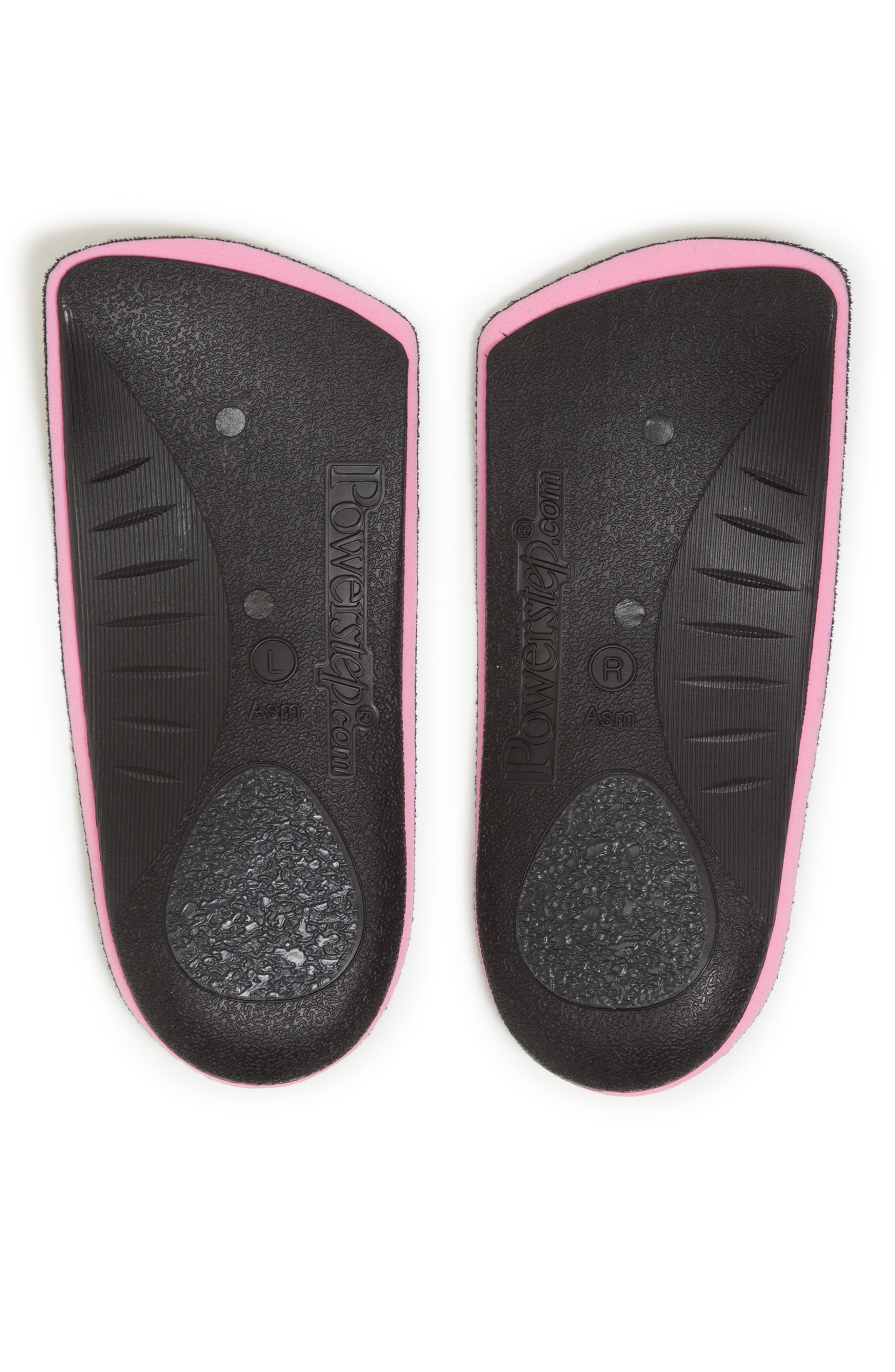 Plantar Fasciitis 3/4 Insoles, Alternate, color, BLACK