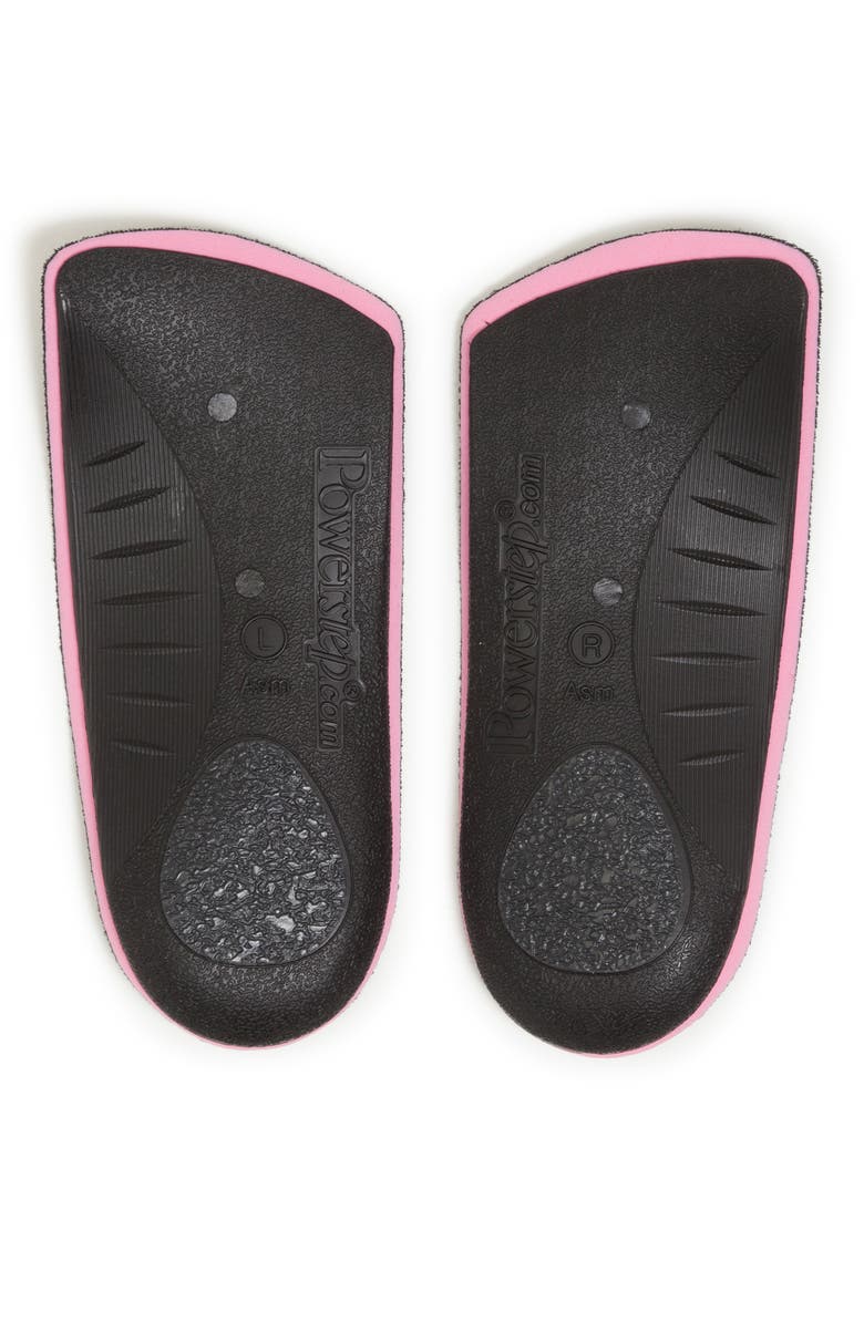 Foot Petals Plantar Fasciitis 3/4 Insoles, Alternate, color, Black