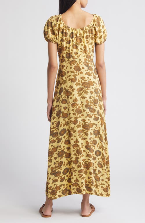 Treasure & Bond Floral Tie Front Maxi Dress
