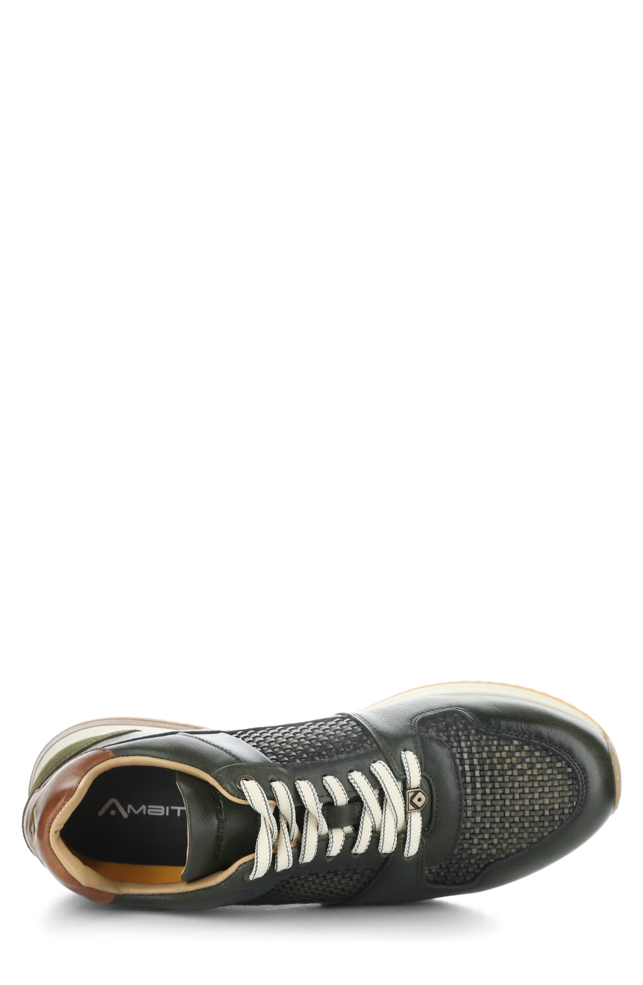 Ambitious 11240 Perforated Sneaker, Alternate, color, Khaki Leather