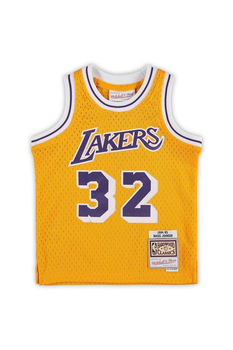 Infant Mitchell & Ness Magic Johnson Gold Los Angeles Lakers Retired Player Jersey, Alternate, color, GOLD