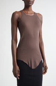 Rick Owens Basic Rib Cotton Tank