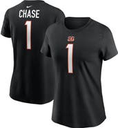 Nike Women's Nike Ja'Marr Chase Black Cincinnati Bengals Player Name & Number T-Shirt