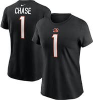 Nike Women's Nike Ja'Marr Chase Black Cincinnati Bengals Player Name & Number T-Shirt
