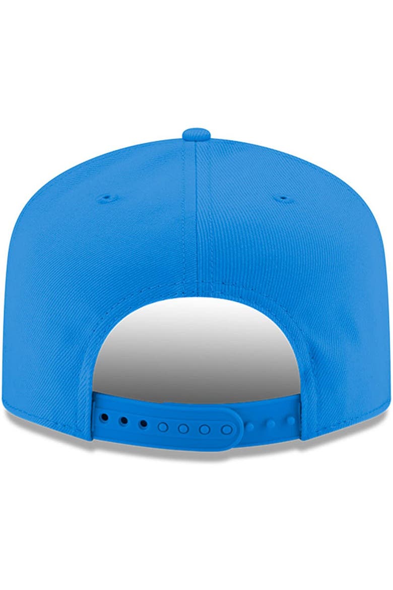 Men's New Era Powder Blue Los Angeles Chargers Charger Power A-Frame 9FIFTY Snapback Hat, Alternate, color, Powder Blue