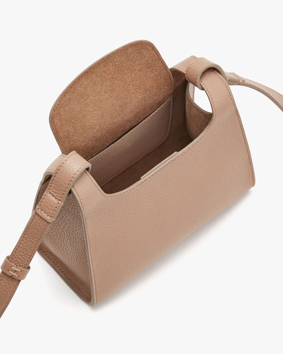 Cuyana Mini Double Loop Bag, Alternate, color, Cappuccino