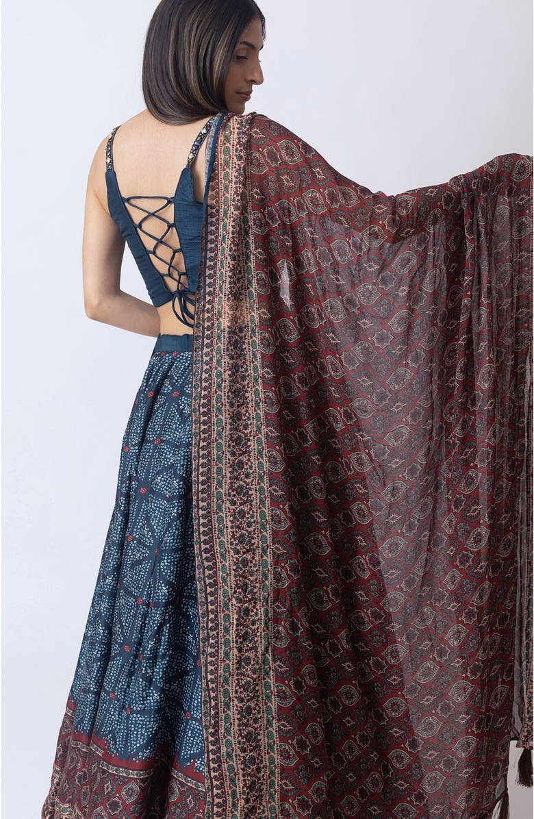 RAAS Kanika Bandhani Print Lehenga Choli, Alternate, color, 