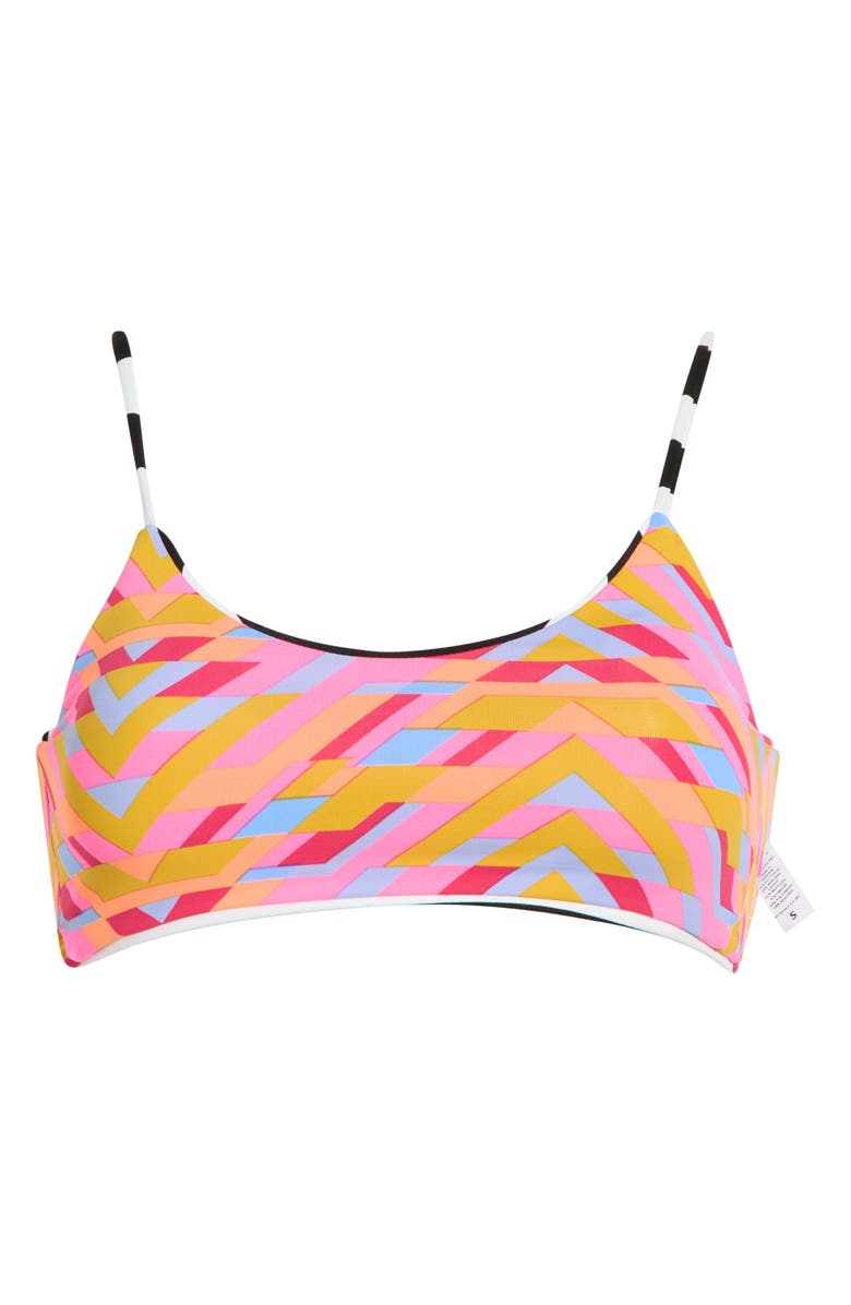 Maaji Ceci Reversible Bikini Top, Alternate, color, Black