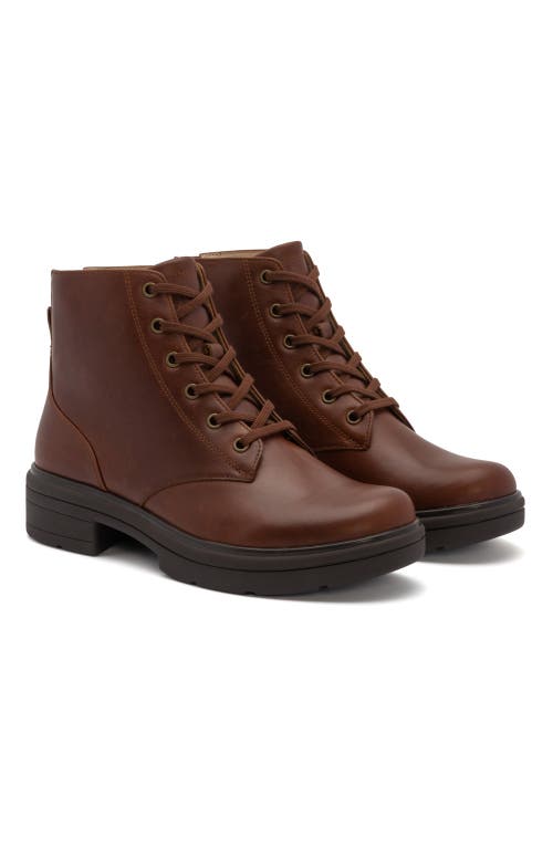 Abeo Vista Lace Boot In Dark Tan - Regular