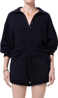 Citizens of Humanity Johnny Collar Oversize Fleece Sweatshirt