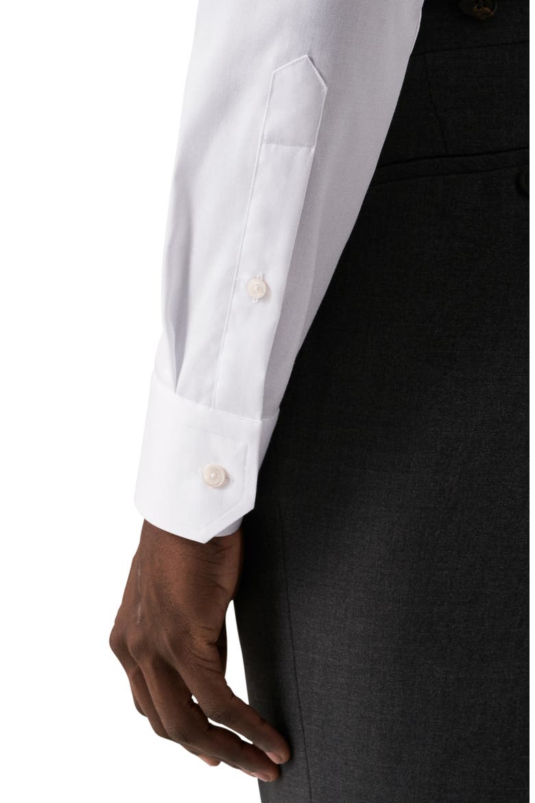 Super Slim Fit Cotton Dress Shirt, Alternate, color, WHITE
