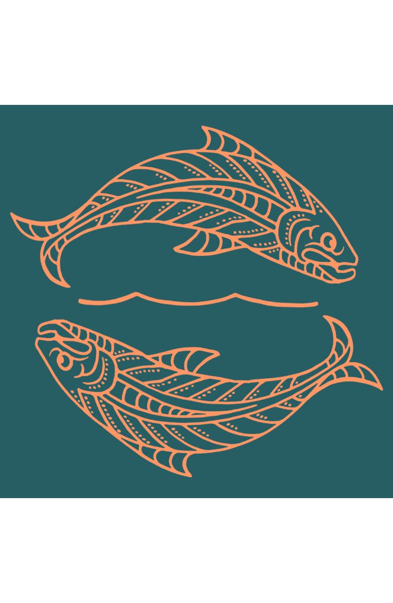 Lost Gods Men's Lost Gods Simple Fish Print  Graphic T-Shirt, Alternate, color, Blue Spruce