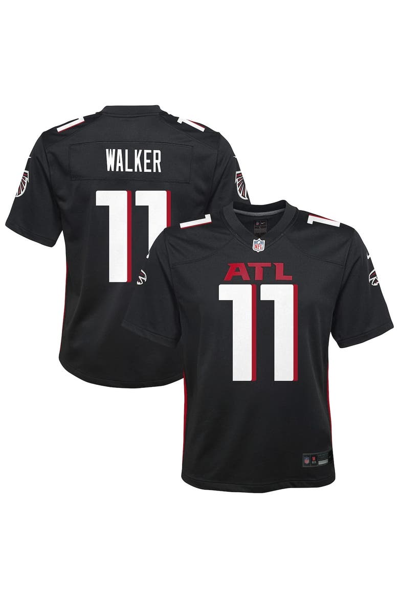 Youth Nike Jalon Walker Black Atlanta Falcons Team Game Jersey, Alternate, color, Black