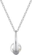 The Pearl Source 14K Gold White South Sea Pearl Regina Pendant