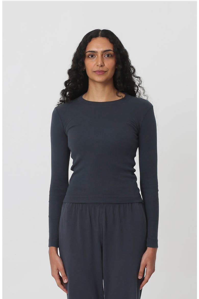 Rib Long Sleeve, Main, color, Slate