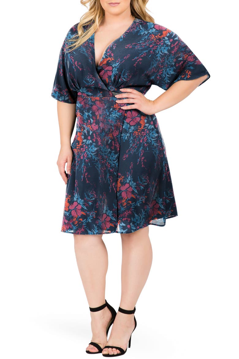 Candice Floral Wrap Dress, Main, color, FLORAL PRINT