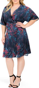 Standards & Practices Candice Floral Wrap Dress
