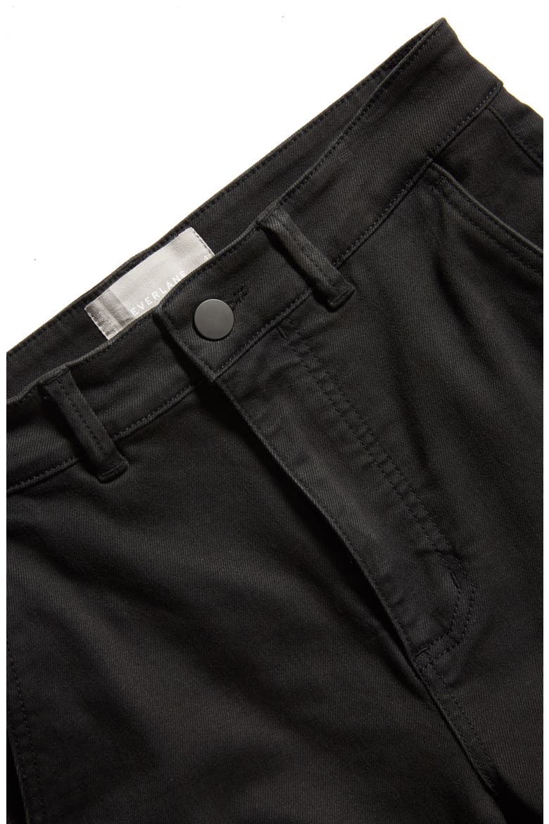 The Straight Leg Crop Pants, Alternate, color, BLACK