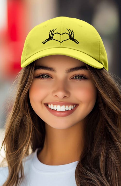DALIX DALIX SKELETON HEART EMBROIDERED DAD HAT