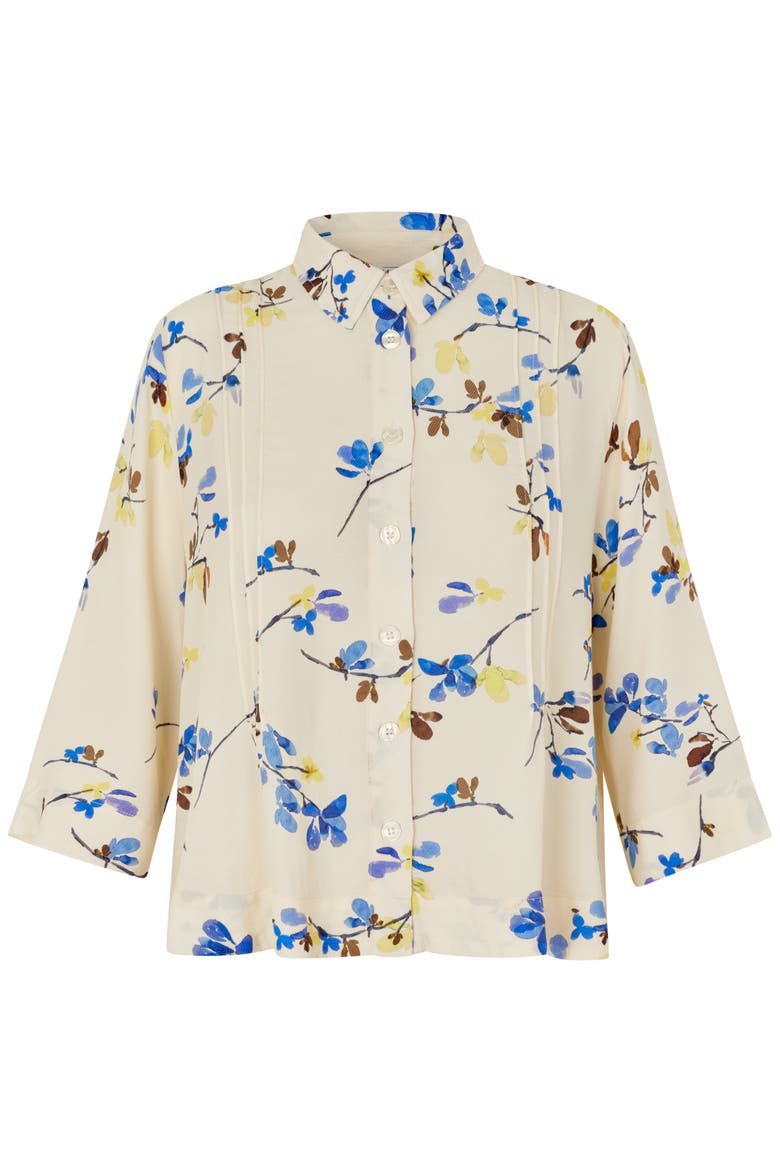 MaIbilisan Floral Print Blouse, Alternate, color, Fog