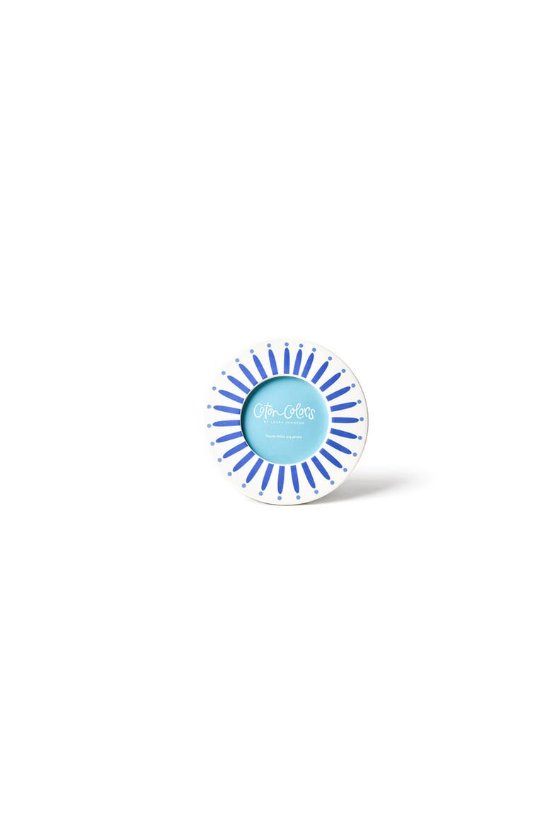 Iris Blue Burst Round Frame, Main, color, Blue