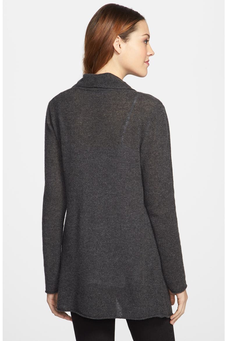 Open Front Cashmere Cardigan, Alternate, color, CHARCOAL